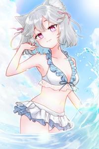 高嶺葉樹 (HAJU)さんの既存キャラクター(Vtuber)の水着イラストへの提案