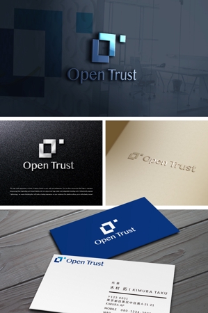 YOO GRAPH (fujiseyoo)さんの新規法人『オープントラスト』の企業ロゴへの提案