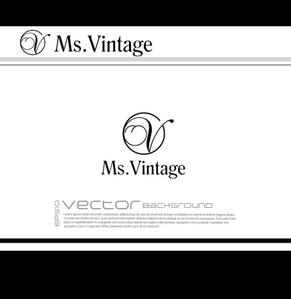  chopin（ショパン） (chopin1810liszt)さんの中古ラグジュアリーブランドショップ「Ms.Vintage」のロゴ制作への提案