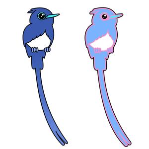 催花雨 (ami-tkz)さんの歯科医院のロゴの色調と「サンコウチョウ」に似せたキャラクターへの提案