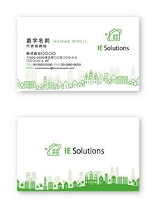 Mazdylr (Mazdylr)さんの不動産会社【IEソリューションズ】の名刺デザイン作成への提案