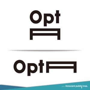Innocent public tree (nekosu)さんのシンプル＆高品質なビジネス仕様の滞在施設「Opt」のロゴ（看板）への提案