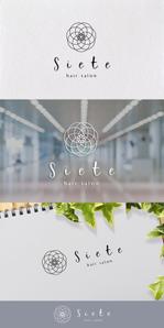 nakagami (nakagami3)さんの美容室「Siete」のロゴへの提案