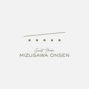alne-cat (alne-cat)さんの長期滞在型ゲストハウス「Guest House Mizusawa Onsen」のロゴへの提案