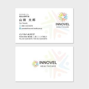hautu (hautu)さんの【あなたのデザインでブランド価値を高めてください！】全国展開中のヘルスケアグループの名刺デザイン募集への提案