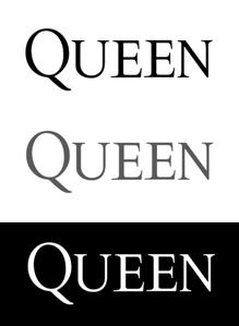 かのか (a10292001)さんのキャバクラ『QUEEN』のロゴへの提案