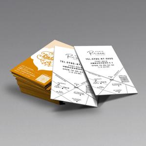 kukkaさんの両面ショップカード【Gusto Ricco YAEYAMA】【Cafe Kandalama】への提案