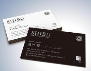 kame (kamekamesan)さんの【特別感のある名刺の作成依頼】ドバイでの資産運用をサポートする会社の名刺への提案