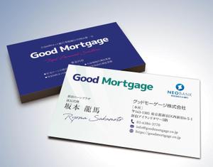 kame (kamekamesan)さんの住信SBIネット銀行代理業者「グッドモーゲージ株式会社」の名刺デザインへの提案