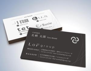 kame (kamekamesan)さんの美容業"LoF Group"の名刺デザインへの提案
