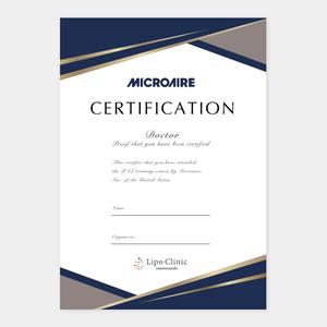 LeBB_23 (LeBB_23)さんの医師向けのCertification(認定証)のデザインへの提案