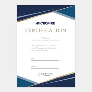 LeBB_23 (LeBB_23)さんの医師向けのCertification(認定証)のデザインへの提案