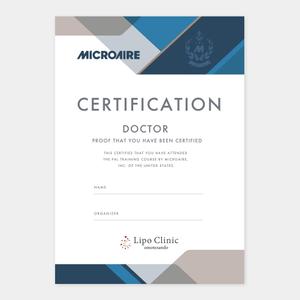 LeBB_23 (LeBB_23)さんの医師向けのCertification(認定証)のデザインへの提案