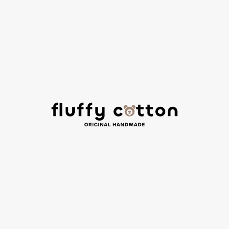 HELLO (tokyodesign)さんのハンドメイドショップサイト「fluffy cotton」のロゴへの提案