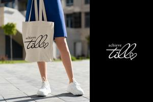 HELLO (tokyodesign)さんの美容室「achieve till」のロゴ制作依頼＋記念エコバッグロゴ制作依頼への提案