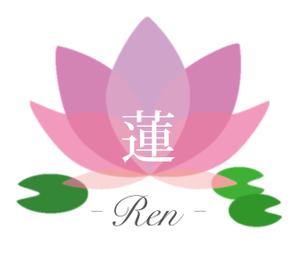 株式会社イーネットビズ (e-nets)さんのよもぎ蒸しサロン「蓮 Ren」のロゴへの提案