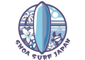 株式会社イーネットビズ (e-nets)さんのサーフショップ、ハワイアン雑貨販売店のロゴ【SHOA SURF JAPAN】への提案
