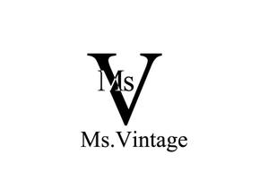 loto (loto)さんの中古ラグジュアリーブランドショップ「Ms.Vintage」のロゴ制作への提案