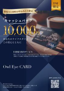 GWORKS (gonnta777)さんのクレジットカード販促チラシへの提案