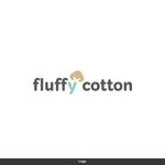 Q (qtoon)さんのハンドメイドショップサイト「fluffy cotton」のロゴへの提案