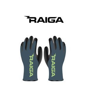 Q (qtoon)さんの背抜き耐切創手袋「RAIGA」および「FUGA」のロゴデザインへの提案