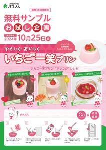 M53_design (kkkkk308)さんのいちごプリンの素 DMチラシ制作依頼への提案