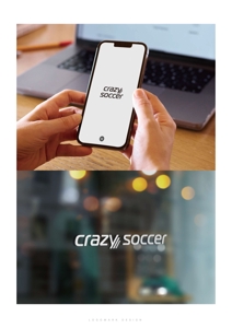 SAITO DESIGN (design_saito)さんのサッカーアパレルブランド「crazy soccer」のロゴデザイン依頼★への提案