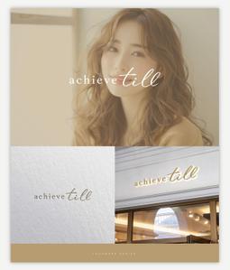 SAITO DESIGN (design_saito)さんの美容室「achieve till」のロゴ制作依頼＋記念エコバッグロゴ制作依頼への提案