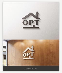 SAITO DESIGN (design_saito)さんのシンプル＆高品質なビジネス仕様の滞在施設「Opt」のロゴ（看板）への提案