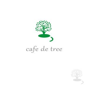 MaxDesign (shojiro)さんのカフェ「cafe de tree」のロゴへの提案