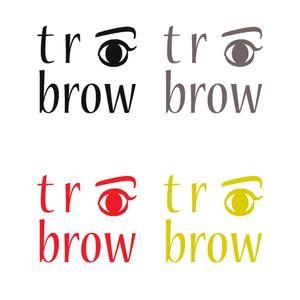 lantostos (lantostos)さんの眉毛サロン『tr brow』のロゴイラスト募集への提案