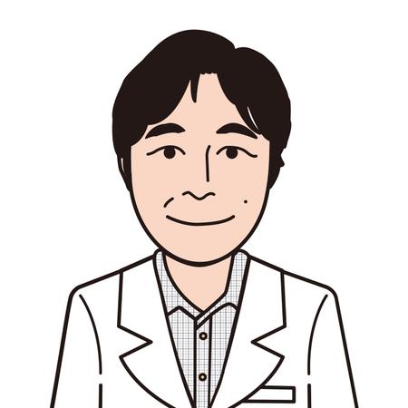 佐々木慶介 (keisuke_sasaki)さんの内科クリニックのホームページに載せる似顔絵への提案