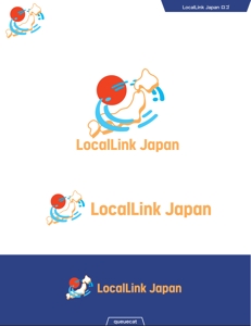 queuecat (queuecat)さんのインバウンド向け国際交流イベントサービス「LocalLink Japan」のロゴへの提案