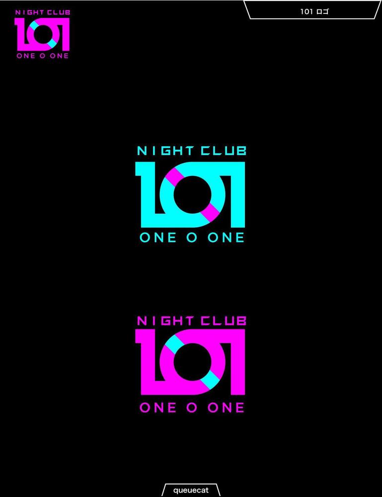 東北最大級のNIGHT CLUB 『101（ワンオーワン）』のロゴ制作