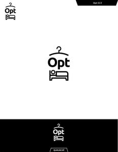 queuecat (queuecat)さんのシンプル＆高品質なビジネス仕様の滞在施設「Opt」のロゴ（看板）への提案