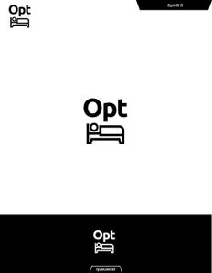 queuecat (queuecat)さんのシンプル＆高品質なビジネス仕様の滞在施設「Opt」のロゴ（看板）への提案