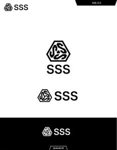 queuecat (queuecat)さんの新会社「株式会社SSS（スリーエフ）」のロゴ作成｜美容医療・黒・洗練・強さがテーマへの提案