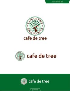 queuecat (queuecat)さんのカフェ「cafe de tree」のロゴへの提案