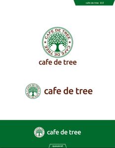 queuecat (queuecat)さんのカフェ「cafe de tree」のロゴへの提案