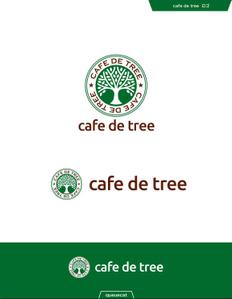 queuecat (queuecat)さんのカフェ「cafe de tree」のロゴへの提案