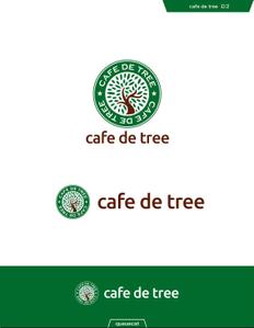 queuecat (queuecat)さんのカフェ「cafe de tree」のロゴへの提案