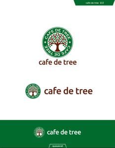 queuecat (queuecat)さんのカフェ「cafe de tree」のロゴへの提案