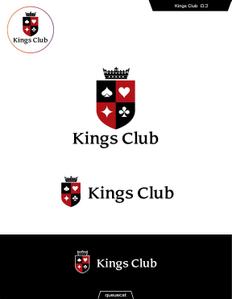 queuecat (queuecat)さんのポーカーバー「Kings Club」のロゴへの提案