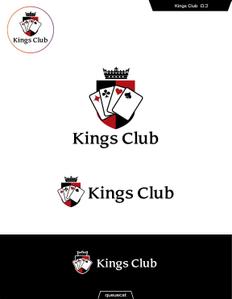 queuecat (queuecat)さんのポーカーバー「Kings Club」のロゴへの提案