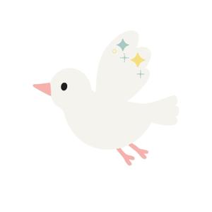 aotake, (ohana_tsumugi)さんの白い小鳥のキャラクター制作【児童福祉向け】への提案