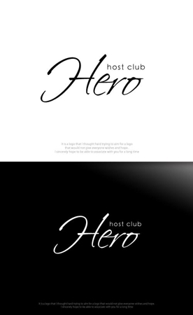 魔法スタジオ (mahou-phot)さんのホストクラブ『HERO』のロゴへの提案