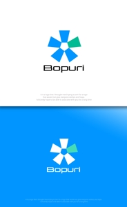 魔法スタジオ (mahou-phot)さんの建設関係の施工写真管理アプリ「Bopuri」のロゴデザインへの提案