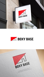 魔法スタジオ (mahou-phot)さんのガレージ、小規模倉庫（BOXY BASE）のロゴへの提案