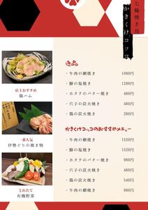 タカマツ (tk_foodservice)さんの炉端焼き、その他フードのメニュー案への提案
