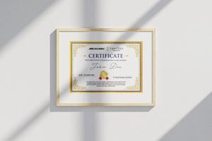 RDO@グラフィックデザイン (anpan_1221)さんの医師向けのCertification(認定証)のデザインへの提案